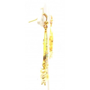 Meenakari Minakari Enamel Jhumka Jhumki Handmade Earrings Jewelry Drop Long AE78